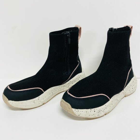 Zara Girls Boots Sock Sneaker High Tops Size 30 US 12.5 black - Picture 5 of 10